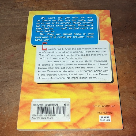 Vintage Animorphs children’s series- book #19 - Picture 3 of 6